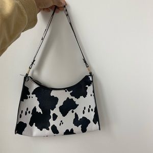 Cow print purse